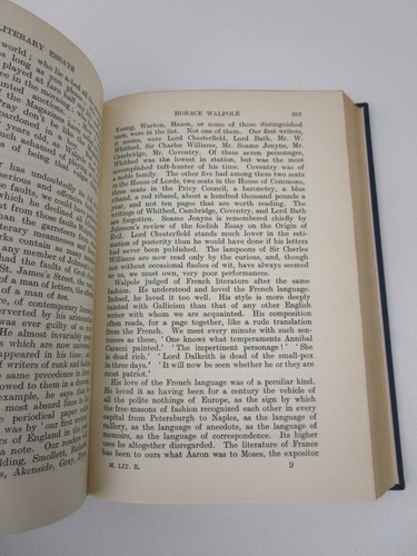Literary Essays Edinburgh Review by Lord Macaulay, Hardcover Book, 1932 - Picture 9 of 9