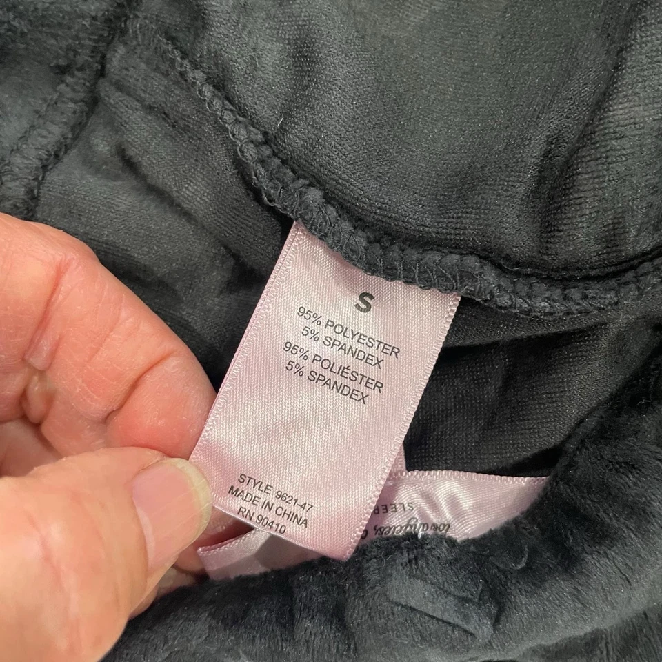 Juicy Couture Women’s Small Lounge Shorts Sleepwear Spell Out Y2K Style Velour - Image 4 of 4