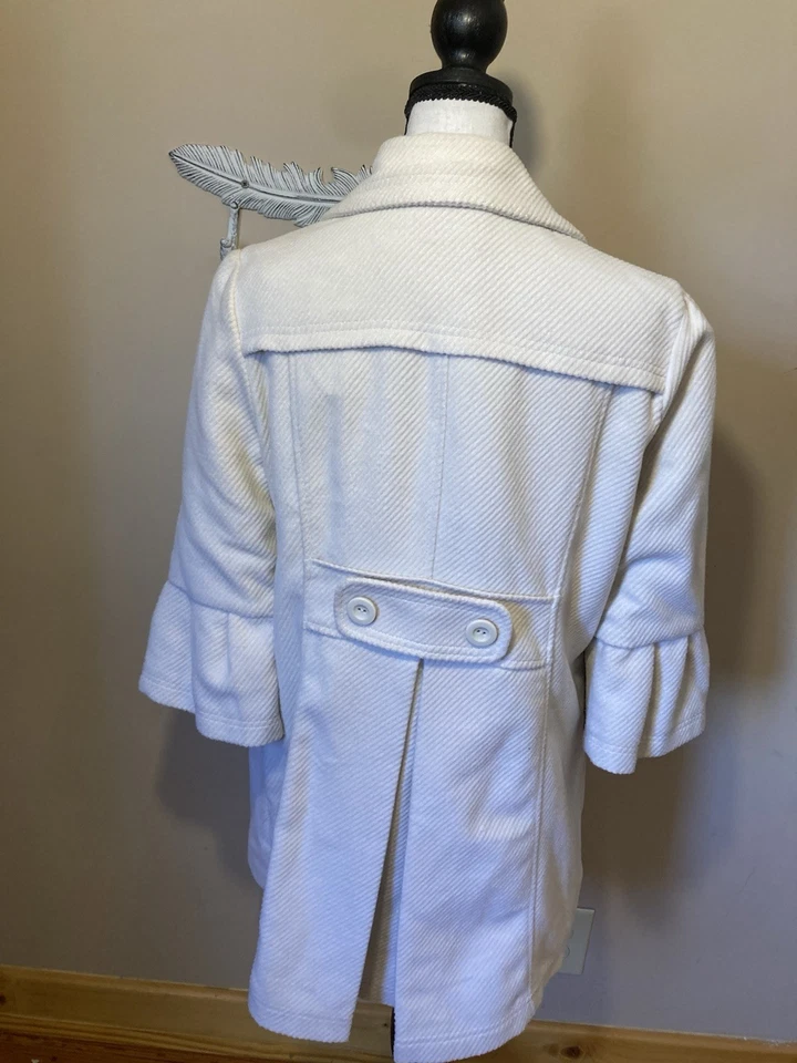 Forever Classic Lined Pea Coat Womens Size Large - Image 4 of 4