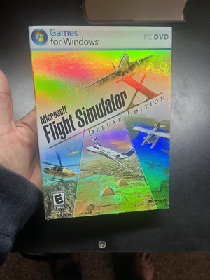 Microsoft Flight Simulator X: Deluxe Edition (2008, PC Windows, w/ Manual, VG)