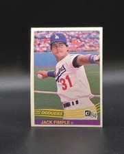 1984 Donruss JACK FIMPLE Rookie Card #372 NM-MT Los Angeles Dodgers. rookie card picture