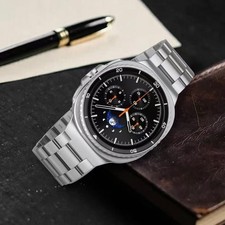 No Gap Metal Business Band For Samsung Galaxy Watch 8 40mm 44mm / 8 Classic 46mm