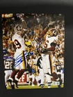 SANTANA MOSS  - CLINTON PORTIS WASHINGTON REDSKINS SIGNED 8X10  W/ Beckett COA