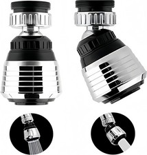 2PCS 360 Degree Swivel Faucet Aerator Deluxe Water Saving Sprayer...
