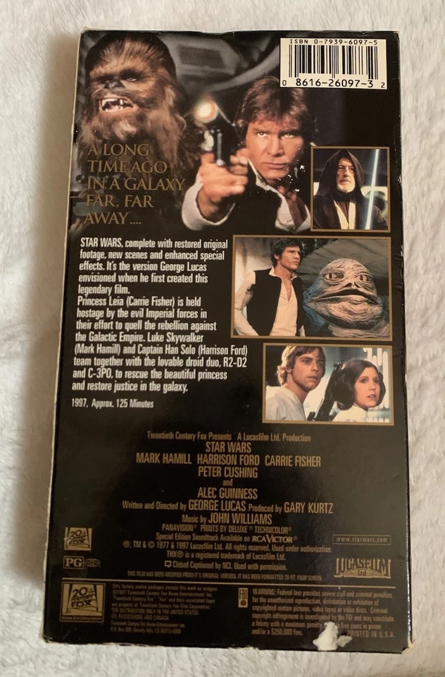 Star Wars Trilogy 1990 Theatrical VHS Trilogy Special Edition Box Set - Bild 3 von 4