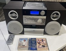 Philips MC 145/3701 Vintage Micro System Stereo CD Cassette Player AM/FM Tested