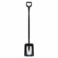 Fiskars Schaufel Ergonomic Pro, Schippe, Borstahl, Stahl, Kunststoff, 130 Cm