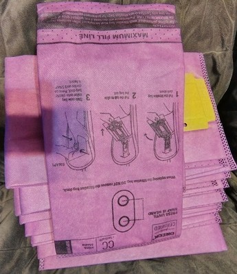 Oreck SaniSeal HEPA Vacuum CC Bag 10 Purple Bags. 