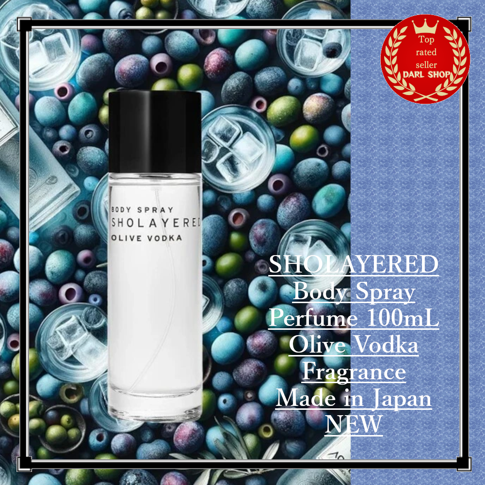 SHOLAYERED Body Spray Perfume 100mL Olive Vodka Fragrance Made in