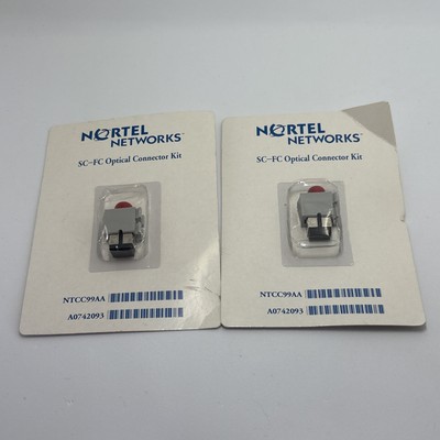 Nortel Networks NTCC99AA SC-FC Optical Connector Kit Fiber Connector Lot of 2