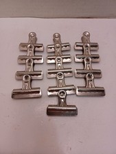 13 pack lot Vintage BOSTON Clip No. 2 Metal Paper Binder Hunt Mfg Statesville NC