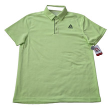 Reebok Classic Men's Perf Polo Shirt Size L Color Sharp Green