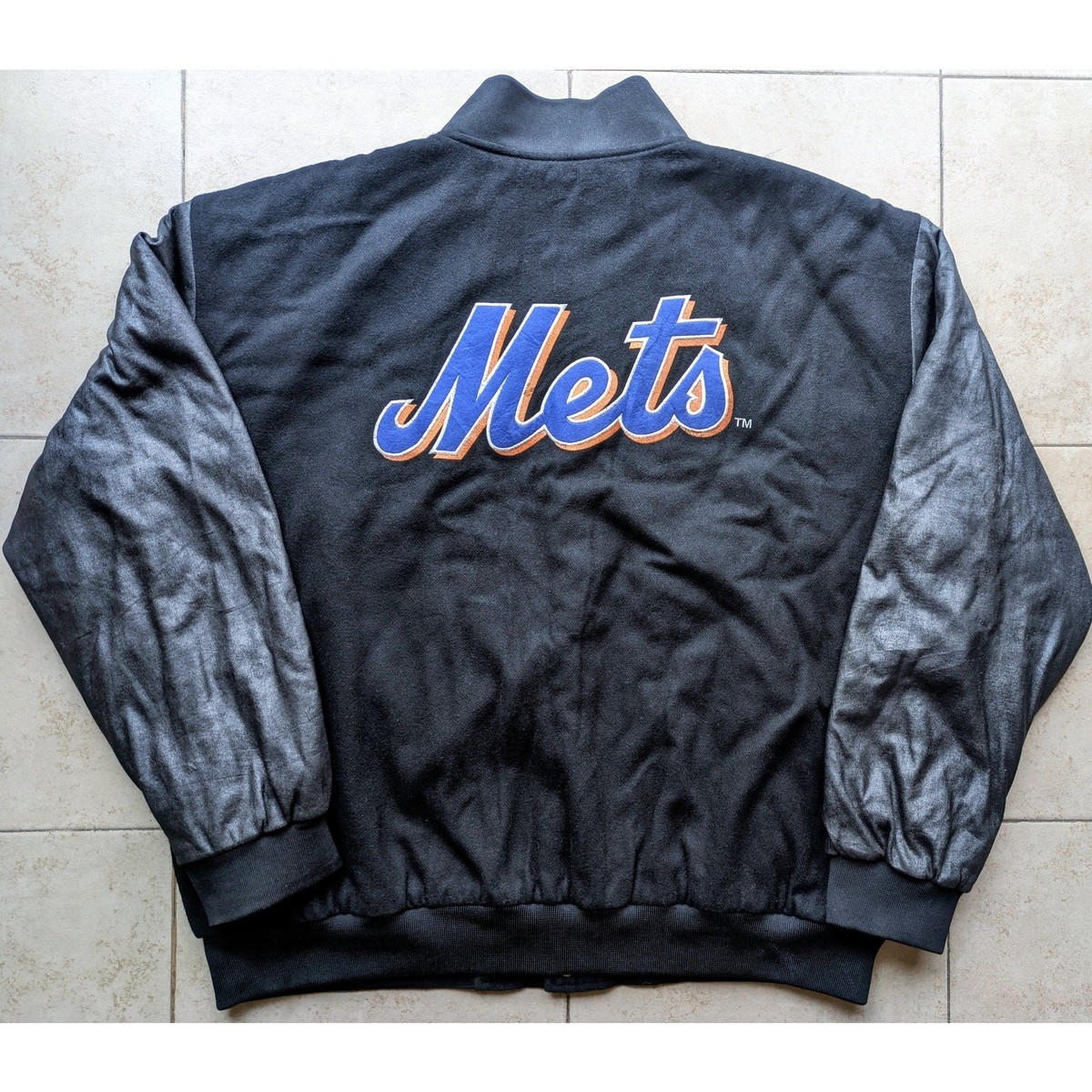 New York Mets Jeff Hamilton bomber Varsity jacket JH Design