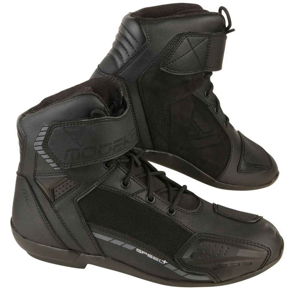 Modeka Kyne schwarz/dunkelgrau Motorradschuhe Sportstiefel Sneaker Kurzstiefel