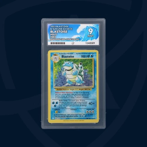 Blastoise 003/034 Pokémon Card Game Classic Holo Ace Grading 9 (English) 2023