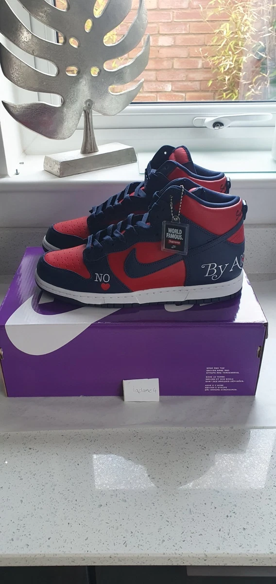 Nike Dunk High Supreme Red | eBay