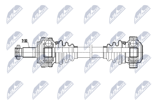 Nty NPW-BM-214 Antriebswelle Hinten Rechts FüR Bmw-image