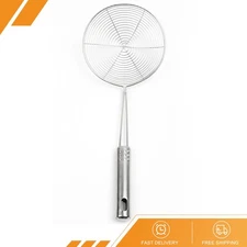 Stainless Steel Mesh Strainer Ladle Spider Skimmer Spoon Fry Utensil 6.7" New