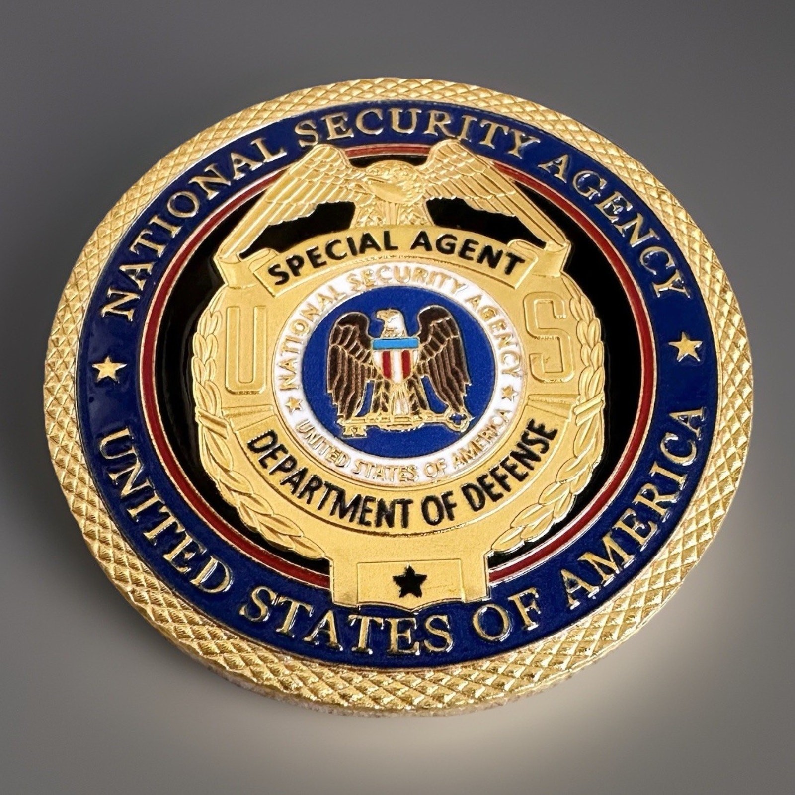 NSA US National Security Agency Special Agent DIA CIA DOD Challenge Coin W/ Case