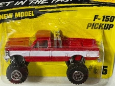 Matchbox #65 Ford F150 4x4 Pickup Truck, Red, NIB, 1/64