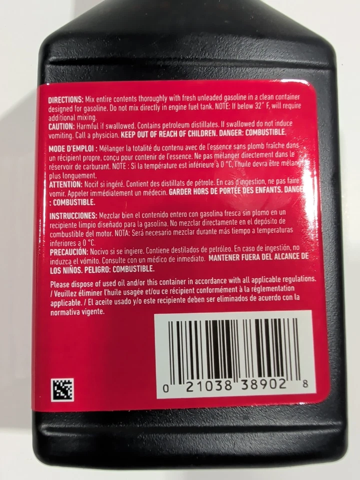 Lot of 3 - Toro 2-Cycle Oil w/Stabilizer 5.2 oz #38902 - Image 4 of 4