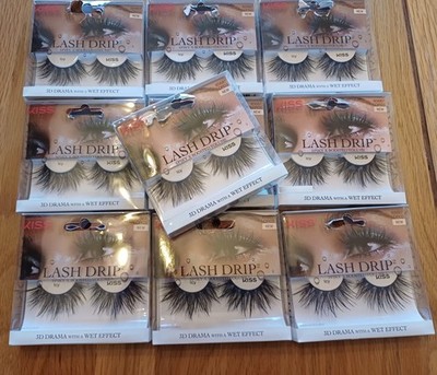 ICY Kiss Drip Lashes X10 False Eye Lashes Brandneu im Karton