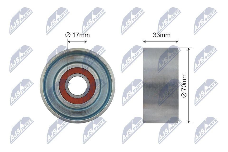 NTY Idler Pulley Serpentine Belt Tensioner Pulley RNK-NS-026 for Nissan
