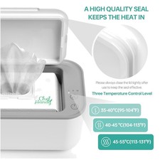Silent Heating Wipes Dispenser for Babies, Adults