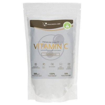 Progress Labs Vitamin C L-Ascorbic Acid in Powder Pulver 500 g