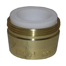 09-1973 Dual Thread Faucet Aerator, Standard Male and Female Adapter, Polishe...