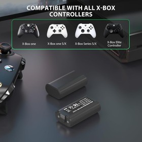 Rechargeable Battery Pack for Xbox One X|S Xbox Series X|S +Battery Charger Cord