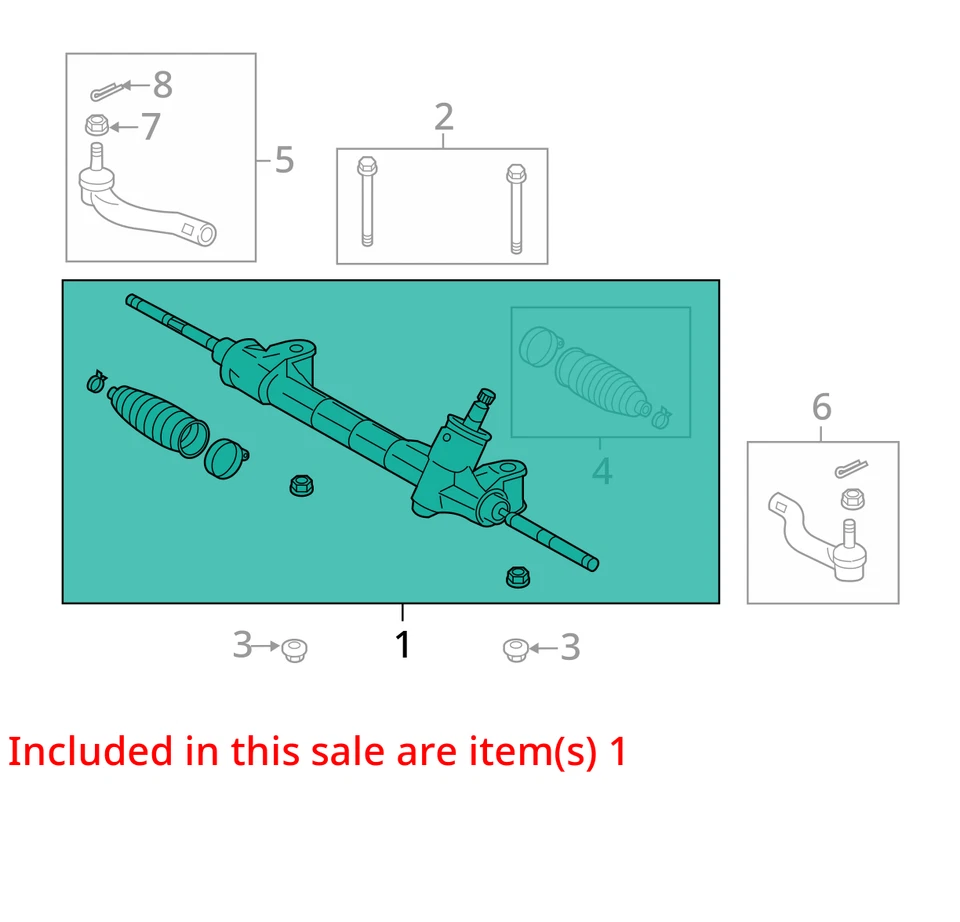 2015 Scion tC Steering Gear Rack & Pinion OEM 90K Miles - LKQ420512119 - Image 4 of 4