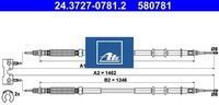 Ate 24.3727-0781.2 Seilzug FüR Feststellbremse Handbremsseil Bremsseil