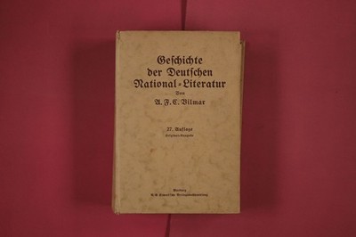 289000 A. F. C. Vilmar GESCHICHTE DER DEUTSCHEN NATIONAL-LITERATUR R. G.