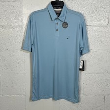 Quiksilver Waterman Men's Waterpolo Quick Dry Polo Shirt Dream Blue Small 70