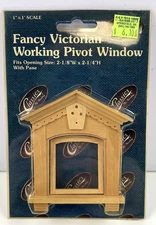 Classics by Handley #70119 Fancy Victorian Working Pivot Window 1” Scale New