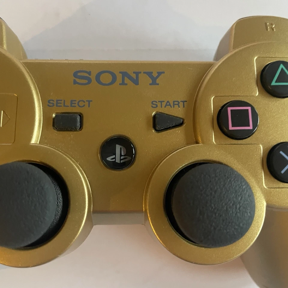 Mando Original Sony Playstation 3 PS3 DualShock 3 DORADO COMO NUEVO Foto 4 de 4