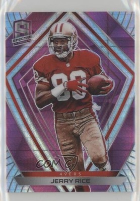 2020 Panini Spectra Neon Pink Prizm 24/25 Jerry Rice #135 HOF 4f5