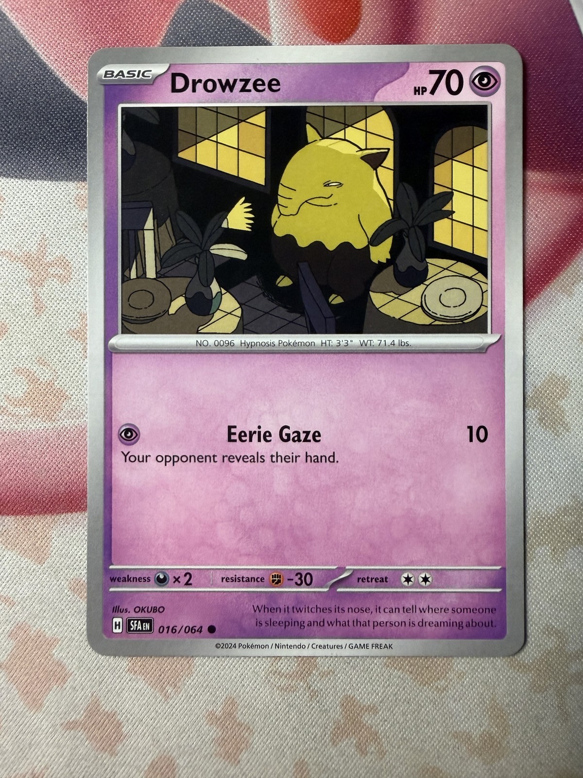 Drowzee Common SV: Shrouded Fable 016/064 NM English