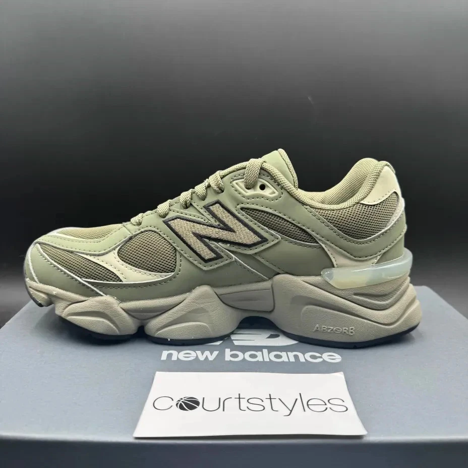 New Balance 9060 Dark Olivine Green GC9060GD GS & Women's Size New Fast Shipping - Image 3 of 4