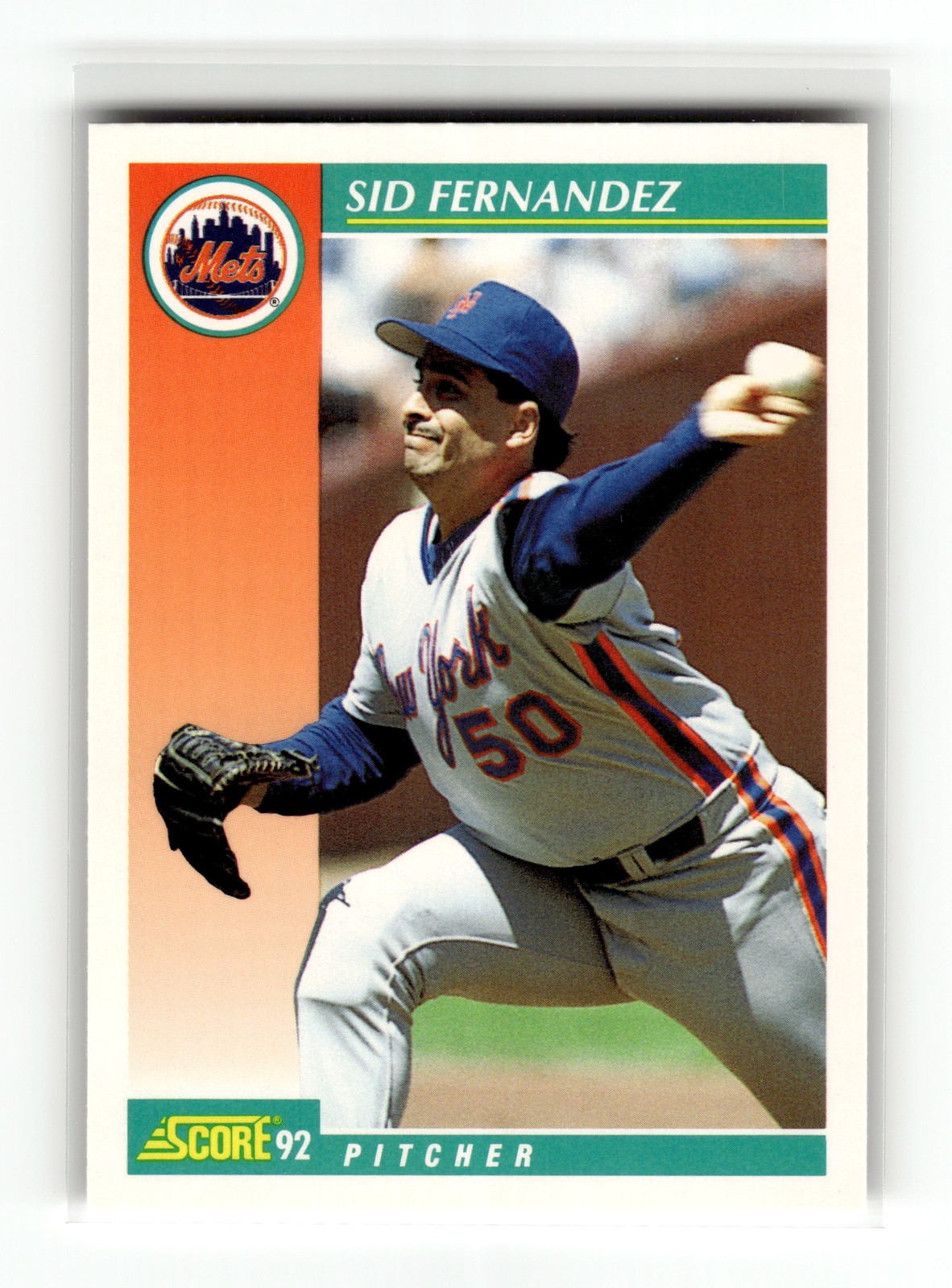 Sid Fernandez 1992 Score #675 New York Mets