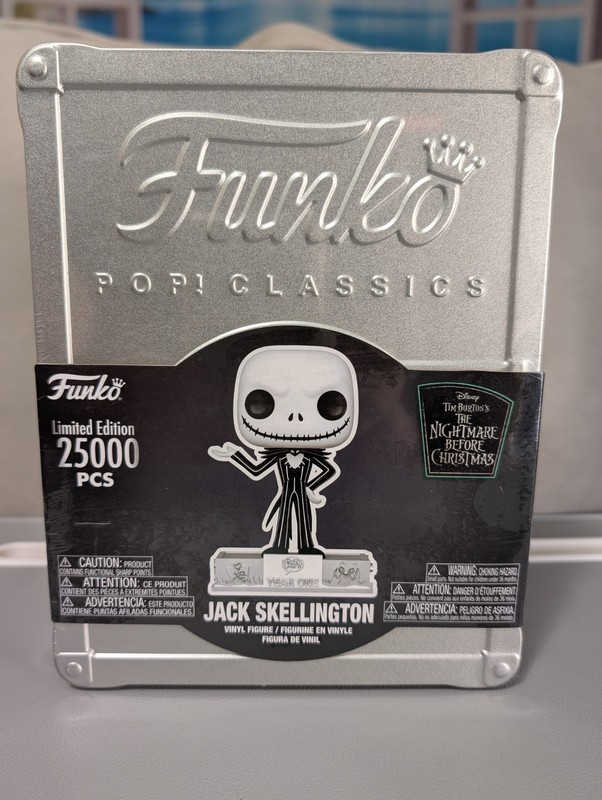 Funko Pop! Classics NBC Jack Skellington Funko 25th Anniversary Vinyl in Tin