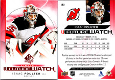 Upper Deck SP Authentic Isaac Poulter Future Watch #192