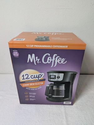 NEW Mr. Coffee 12-Cup Programmable Coffeemaker with Strong Brew Selector SEALED 