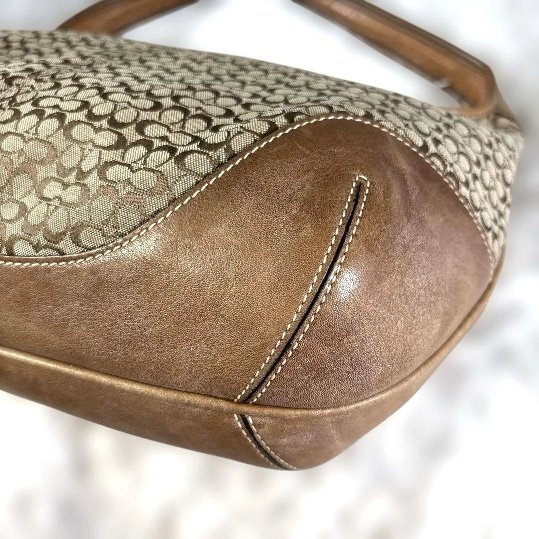 MEDEA Authentic COACH coach one shoulder bag half moon semi circle 6617