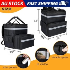 Food Delivery Bag Insulated Backpack Large Capacity Strong Load-bearing