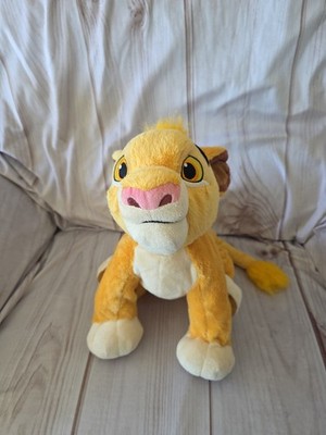Disney Parks Lion King Young Simba Plush Toy Bean Feet Floppy READ 14 Inch