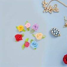 250 St&uuml;ck Blumenschleifen aus B&auml;ndern zum Basteln, Mini-Satinrosen, kleine