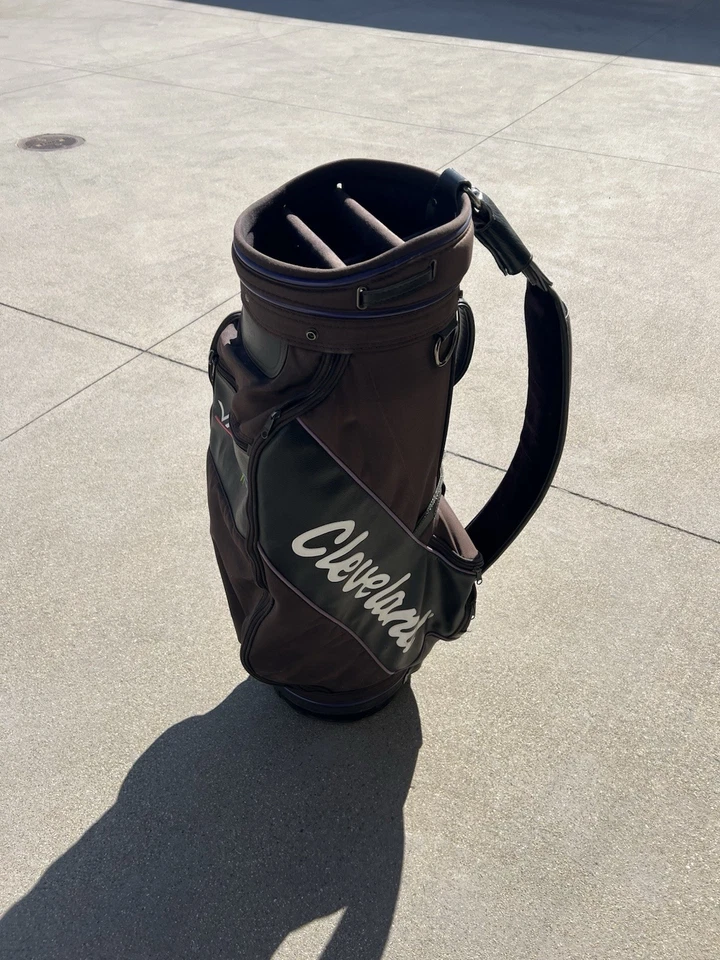 Cleveland Golf VAS Staff Bag Black 6 Way Vintage 4 Pockets - Image 2 of 4