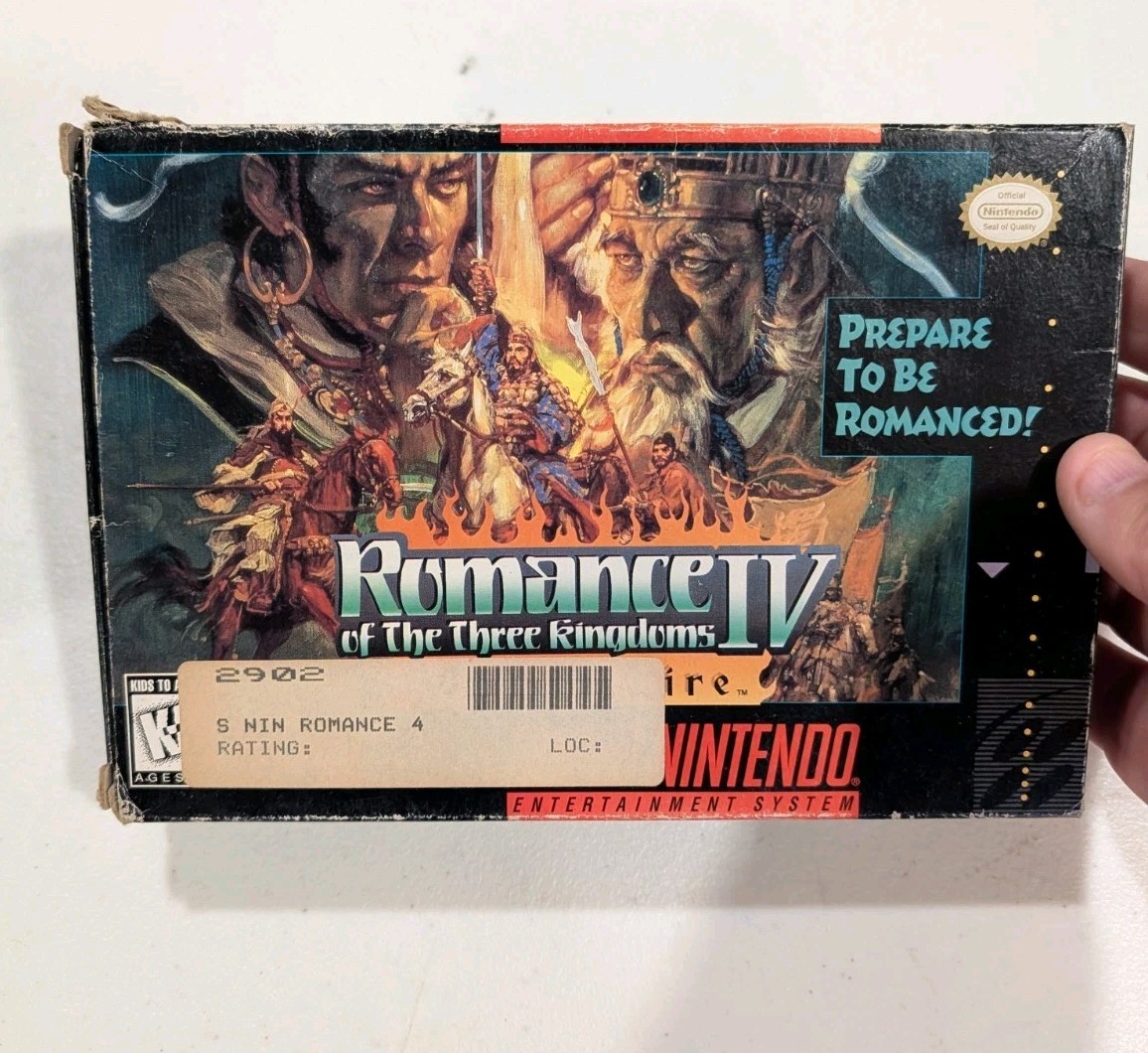Romance of the Three Kingdoms IV Wall of Fire (Super Nintendo | SNES) BOX ONLY